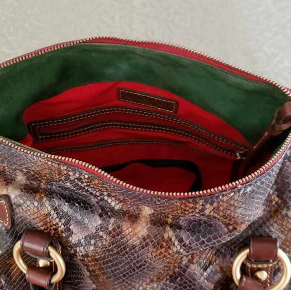 Dooney and Bourke python Satchel - Picture 6 of 8